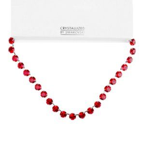 Touchstone Crystal by Swarovski Red Necklace